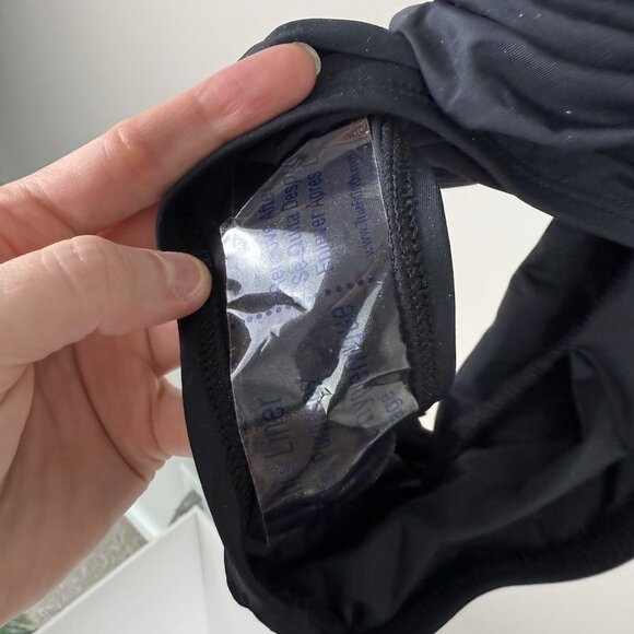 La Blanca Island Goddess High Neck Keyhole One Piece Swimsuit Black Size 8 - Picture 5 of 10